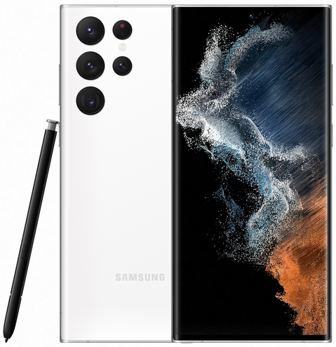Смартфон Samsung Galaxy S22 Ultra 5G, 12.512 Гб, Dual SIM (nano SIM+eSIM), белый